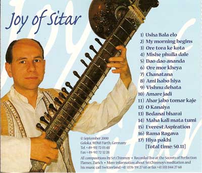 Album Joy of Sitar, Sept. 2000.